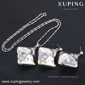 63841-индийский серебряный цвет ювелирных изделий квадратный камень алмаз